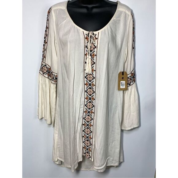 Billabong Women's Juniors Stone Melody White Dress Cover Up Size Small NWT - Picture 1 of 11